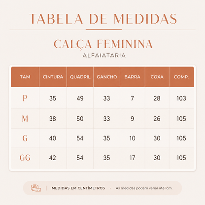 Calça Feminina de Alfaiataria Ekoa com Caimento Elegante