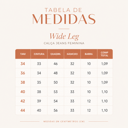 Calça Wide Leg Cargo Feminina