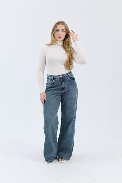 Calça Feminina Wide Leg Baggy Larissa com Caimento Amplo e Moderno