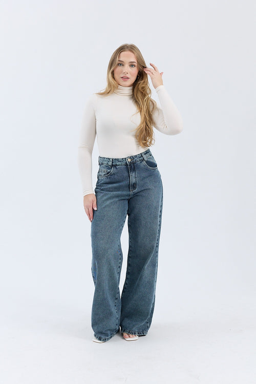 Calça Feminina Wide Leg Baggy Larissa com Caimento Amplo e Moderno