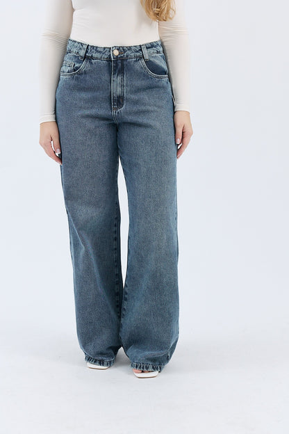 Calça Feminina Wide Leg Baggy Larissa com Caimento Amplo e Moderno