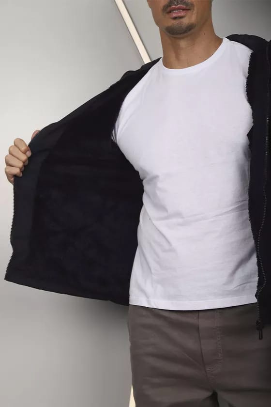 Jaqueta Corta Vento Masculina Leve Casual para Inverno