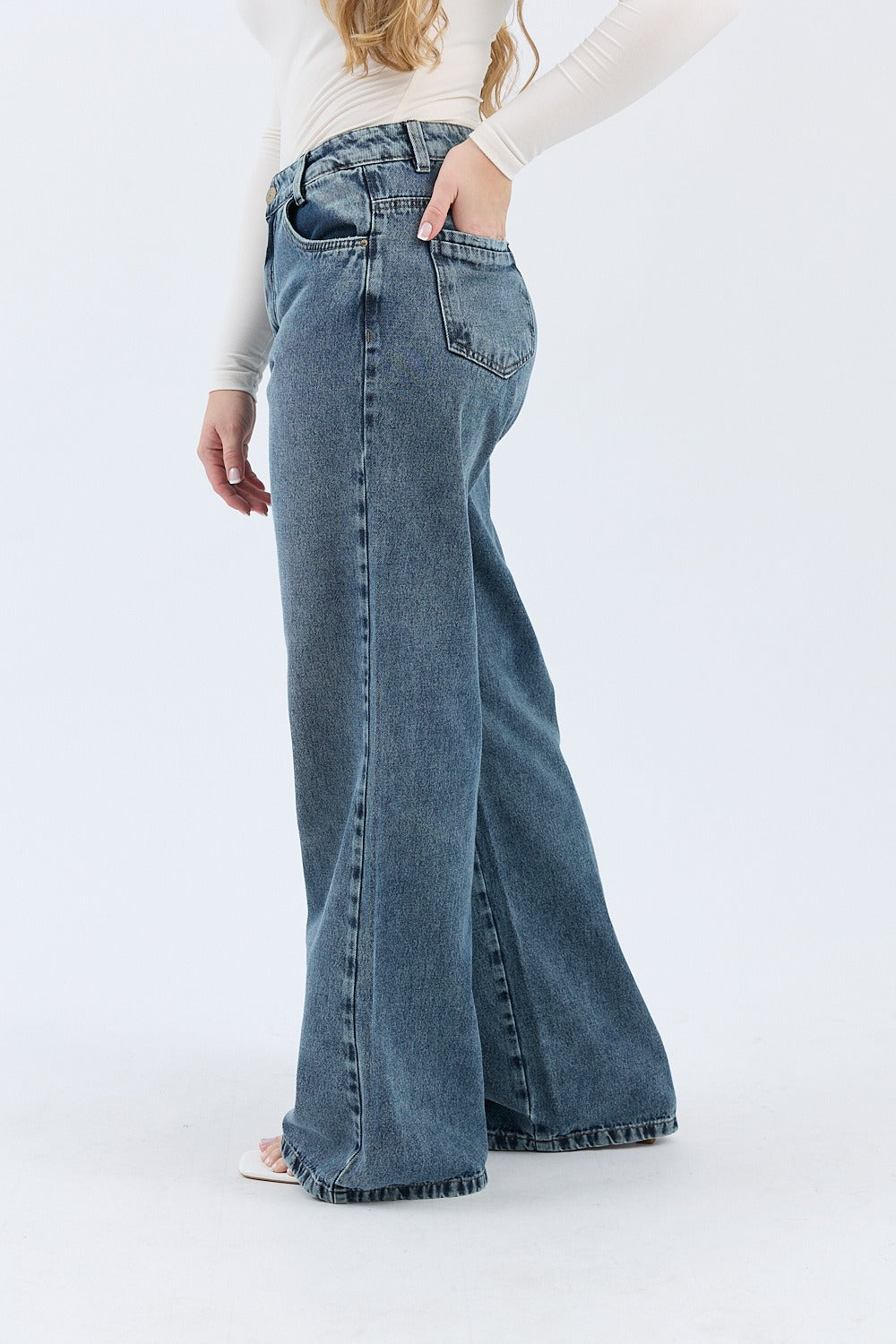 Calça Feminina Wide Leg Baggy Larissa com Caimento Amplo e Moderno