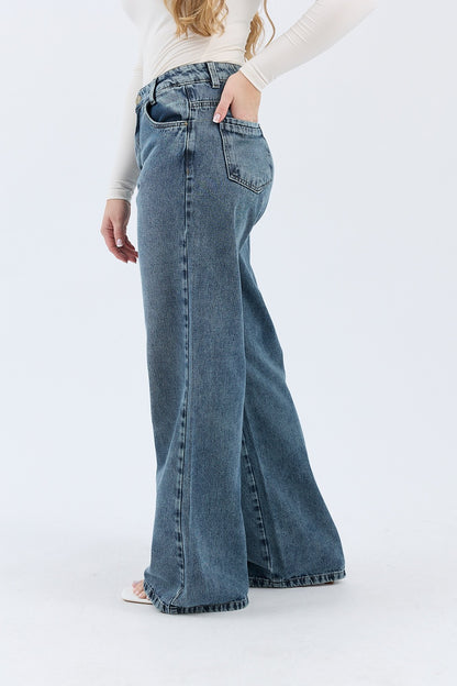 Calça Feminina Wide Leg Baggy Larissa com Caimento Amplo e Moderno