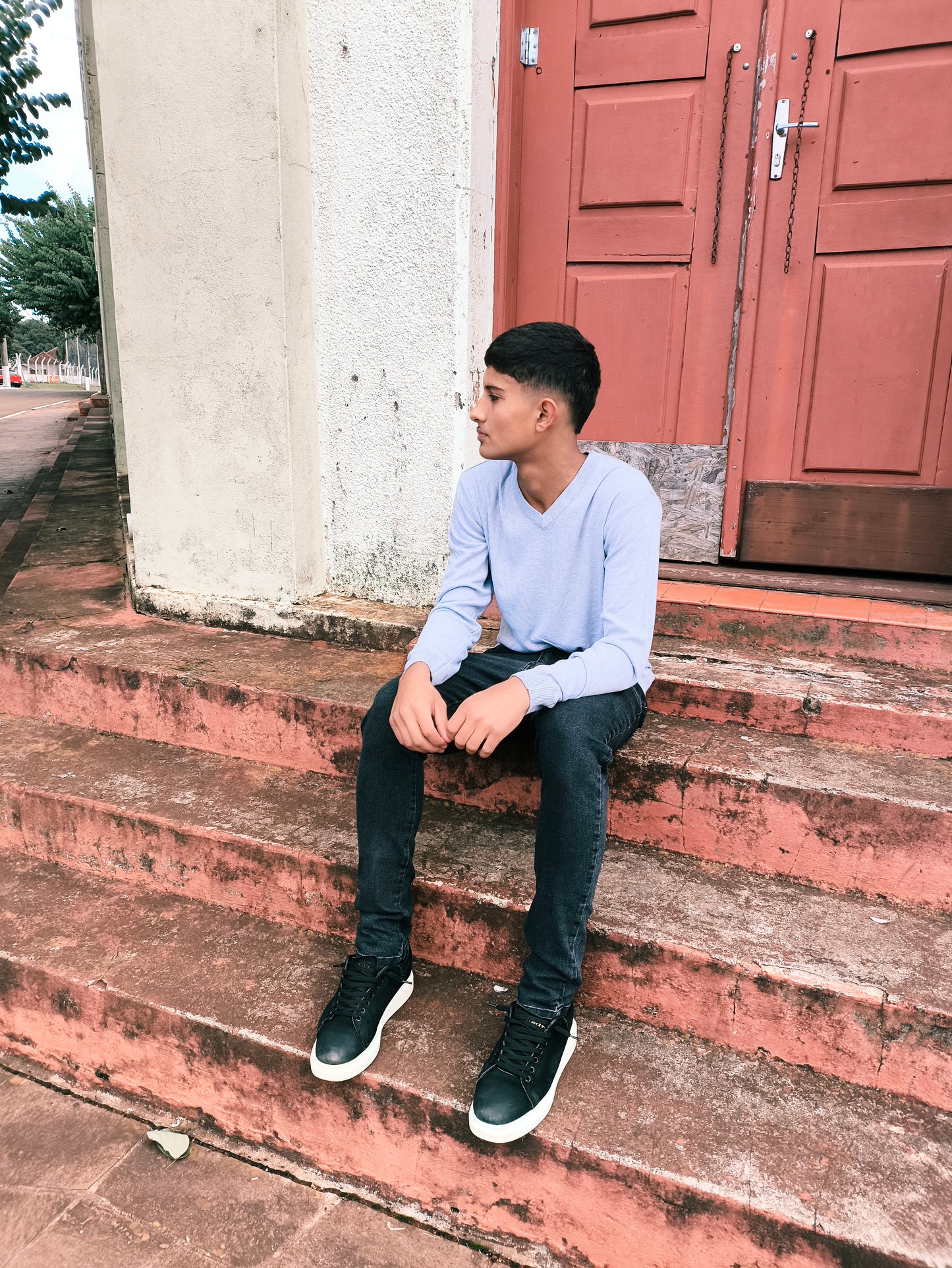 Suéter Masculino Casual em Malha Confortável para Inverno