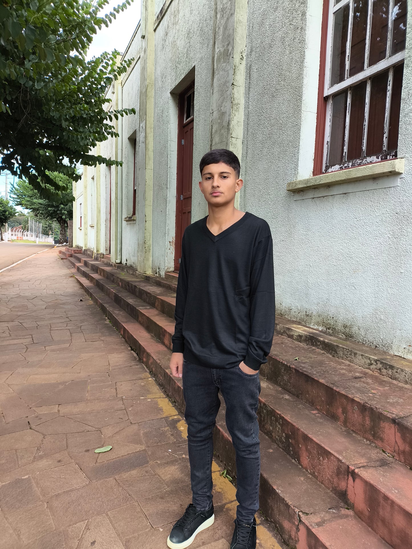 Suéter Masculino Casual em Malha Confortável para Inverno