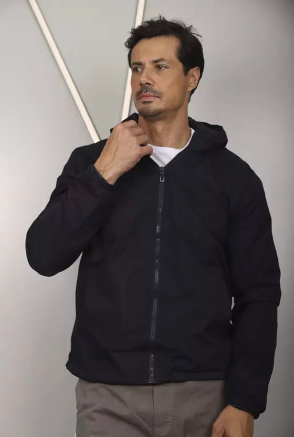 Jaqueta Corta Vento Masculina Leve Casual para Inverno