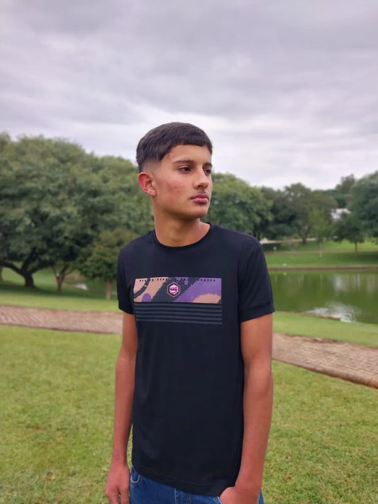 Camisetas Masculinas Gola Redonda Básicas com Caimento Confortável Preta