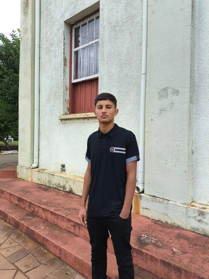 Camiseta Polo Masculina Casual com Gola Clássica e Caimento Confortável Preto