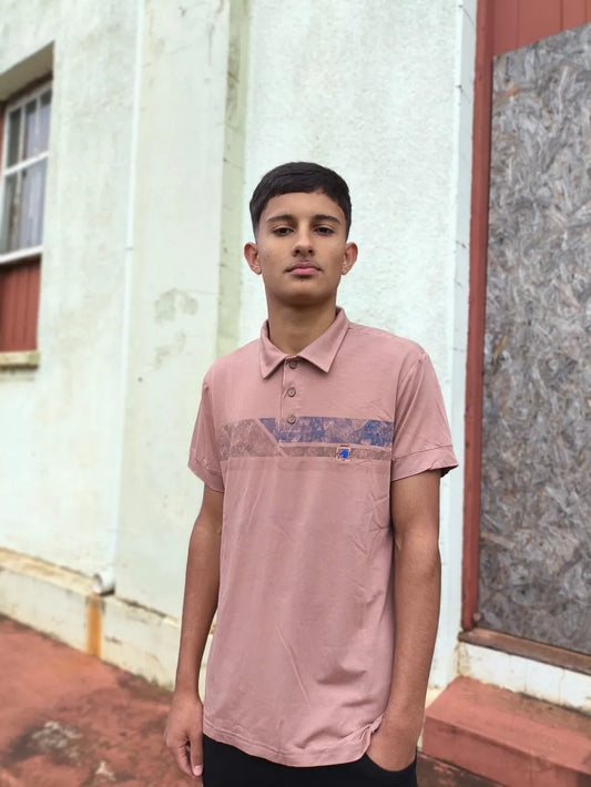 Camiseta Polo Masculina Casual com Gola Clássica e Caimento Confortável Capuccino