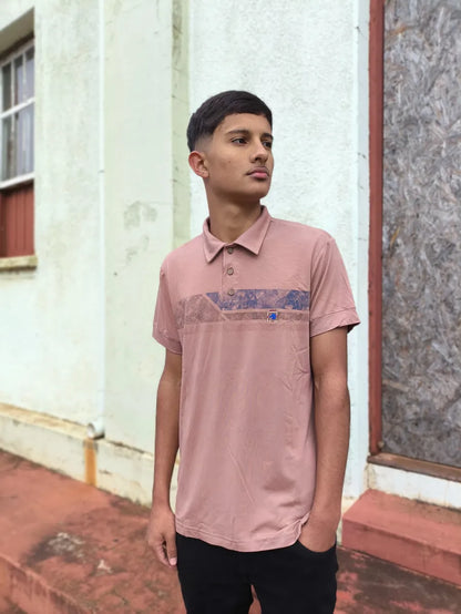 Camiseta Polo Masculina Casual com Gola Clássica e Caimento Confortável Capuccino